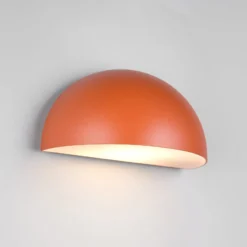 Außenwandleuchte Maas, apricot, Aluminium-Druckguss, E27