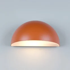 Außenwandleuchte Maas, apricot, Aluminium-Druckguss, E27