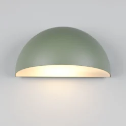 Außenwandleuchte MAAS, grün, Breite 27 cm, Metall, IP44