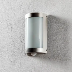 Außenwandleuchte Marco3 aus Edelstahl mit Sensor