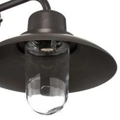 Außenwandleuchte Patio Messing brüniert, Glas klar