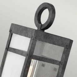 Außenwandleuchte Porter, schwarz, 33,6 cm hoch