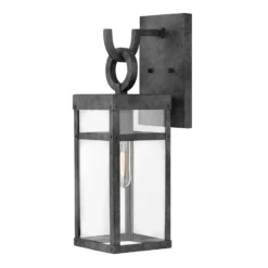 Außenwandleuchte Porter, schwarz, 47,4 cm hoch