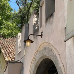 Außenwandleuchte Provence in Rostbraun