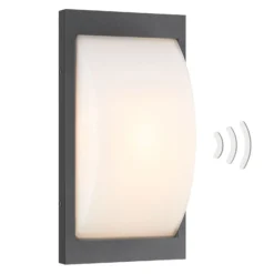 Außenwandleuchte 069SEN, Sensor, graphit, 33 cm, E27
