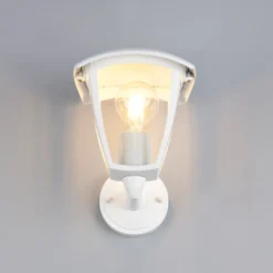 Außenwandleuchte VENTA, weiß, Fassung oben, Höhe 24 cm, IP44