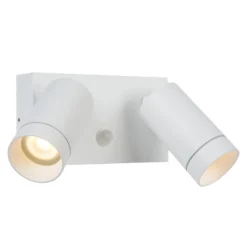 Außenwandstrahler Taylor Sensor, 2-flammig weiß