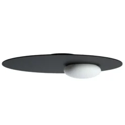 Axolight Kwic LED-Deckenleuchte, schwarz Ø48cm