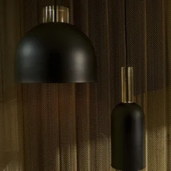AYTM Hängeleuchte Luceo, Zylinder, schwarz, Ø 12 cm