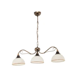 Balkenpendelleuchte Casale, dreiflammig Länge 74cm