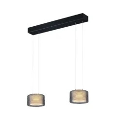 BANKAMP Grand Groove LED-Hängeleuchte, zweiflammig