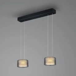 BANKAMP Grand Groove LED-Hängeleuchte, zweiflammig