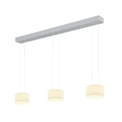BANKAMP Grand Opal Pendel, dreiflammig, aluminium