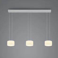 BANKAMP Grand Opal Pendel, dreiflammig, aluminium