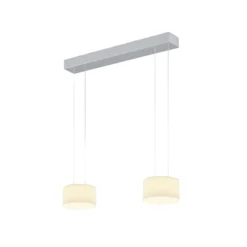 BANKAMP Grand Opal Pendel, zweiflammig, aluminium