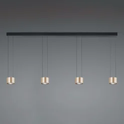 BANKAMP Impulse Flex LED-Hängeleuchte 4fl. rose