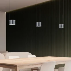 BANKAMP Impulse LED-Hängelampe 3-flammig anthrazit