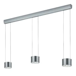 BANKAMP Impulse LED-Hängeleuchte 3-flammig nickel
