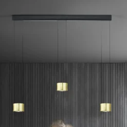 BANKAMP Luce elevata Impulse 3fl blattgold/schwarz