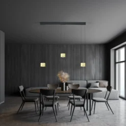 BANKAMP Luce elevata Impulse 3fl blattgold/schwarz