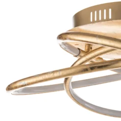 Barna - eine golden gestaltete LED-Deckenlampe