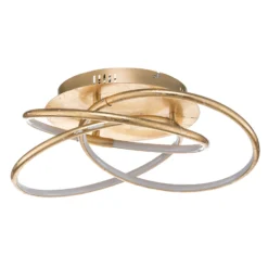 Barna - eine golden gestaltete LED-Deckenlampe