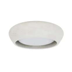 Beacon Deckenleuchte Fjord, hellgrau, Gips, Ø 28 cm, GX53