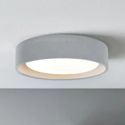 Beacon Deckenleuchte Uno, grau, Beton, Ø 27 cm, GX53
