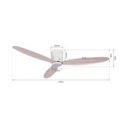 Beacon Deckenventilator Airfusion Radar eiche Ø 132 cm leise