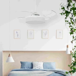 Beacon Deckenventilator Licht Fanaway Fraser weiß/klar leise