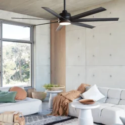 Beacon Deckenventilator mit Licht Atlanta, schwarz, leise
