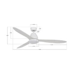 Beacon Deckenventilator mit Licht Whitehaven weiß leise