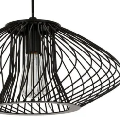 Beacon Hängelampe Pheonix Squat, schwarz, Metall, Ø 45 cm