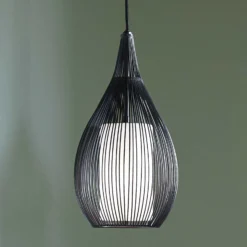 Beacon Hängeleuchte Solis, schwarz, Metall, Glas, Ø 19 cm