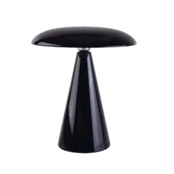 Beacon LED-Akku-Tischlampe Kinoko, schwarz, 27 cm, CCT