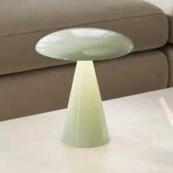 Beacon LED-Akku-Tischleuchte Kinoko, grün, 27 cm, CCT