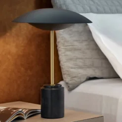 Beacon Tischleuchte Loft, schwarz, Höhe 42 cm, Fuß Marmor