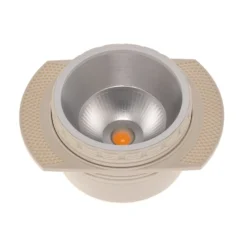 BEGA LED-Deckeneinbauspot Studio Line, weiß/alu, Aluguss