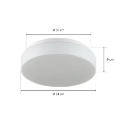 BEGA 50079 LED-Deckenleuchte DALI 3.000K Ø34cm