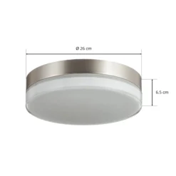 BEGA 12128 LED-Deckenleuchte DALI 930 stahl 26cm
