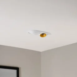 BEGA LED-Einbaustrahler Studio Line, weiß/messing, 2-fl.