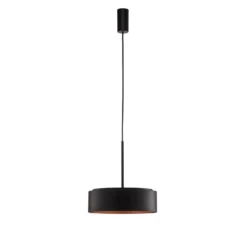 BEGA LED-Hängelampe Studio Line Ø 36 cm schwarz-kupfer DALI