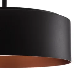 BEGA LED-Hängelampe Studio Line Ø 36 cm schwarz-kupfer DALI