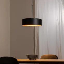 BEGA LED-Hängelampe Studio Line Ø 36 cm schwarz-kupfer DALI