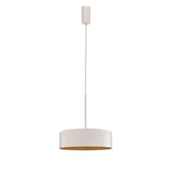 BEGA LED-Hängeleuchte Studio Line, Ø 36 cm, weiß-gold, DALI