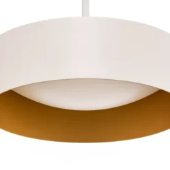 BEGA LED-Hängeleuchte Studio Line, Ø 36 cm, weiß-gold, DALI