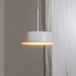 BEGA LED-Hängeleuchte Studio Line, Ø 36 cm, weiß-gold, DALI