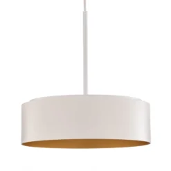BEGA LED-Hängeleuchte Studio Line, Ø 36 cm, weiß-gold, DALI