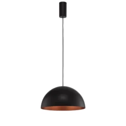 BEGA LED-Pendel Studio Line 50993, schwarz/kupfer, Ø 35 cm