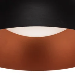 BEGA LED-Pendel Studio Line 50993, schwarz/kupfer, Ø 35 cm